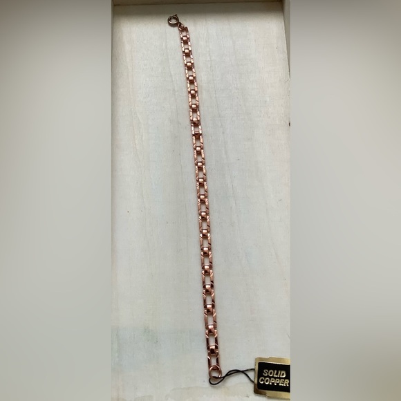 New vintage fancy SOLID COPPER bracelet - Picture 3 of 11